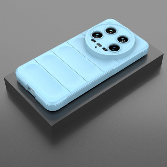For Xiaomi 14 Ultra Magic Shield TPU + Flannel Phone Case(Light Blue) by buy2fix