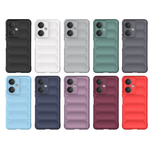 For vivo Y27 4G Global Magic Shield TPU + Flannel Phone Case(Grey) by buy2fix