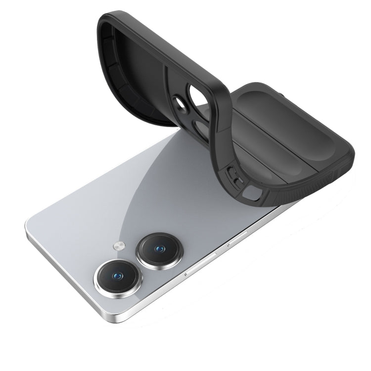 For vivo Y27 4G Global Magic Shield TPU + Flannel Phone Case(Grey) by buy2fix