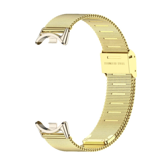 For Xiaomi Smart Band 10 / 9 / 8 Mijobs Milan Buckle Metal Stainless Steel Watch Band(Gold+Light Gold) by MIJOBS
