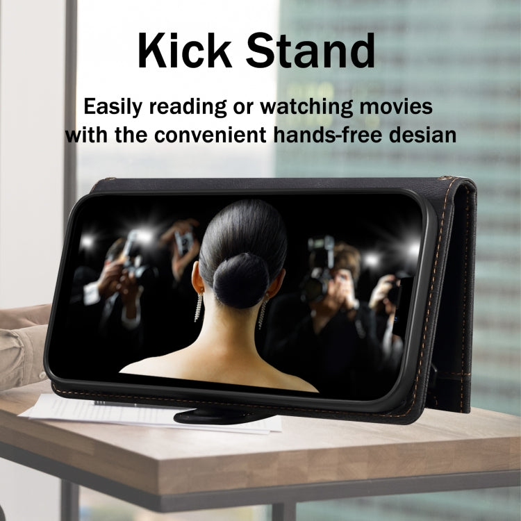 For Google Pixel 9 / 9 Pro ESEBLE Retro Frosted RFID Flip Leather Phone Case(Black) by ESEBLE