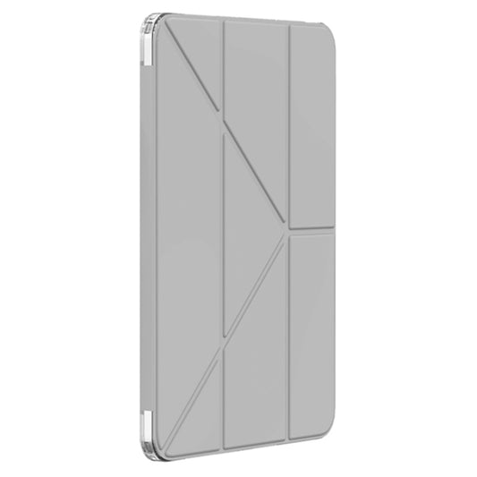 For iPad Air 13 2025 / 2024 Mutural Deformation Stand Smart Leather Tablet Case(Grey) by Mutural