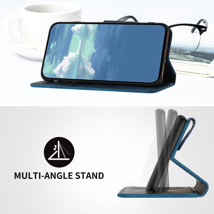 For Xiaomi Redmi K70E Line Pattern Skin Feel Leather Phone Case(Royal Blue) - Xiaomi Cases by buy2fix | Online Shopping UK | buy2fix