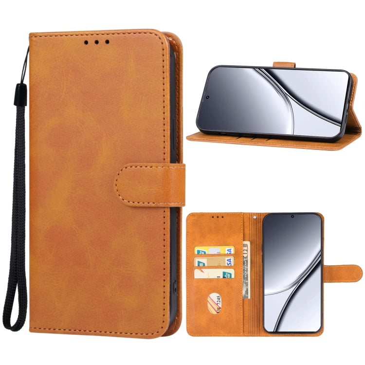 For Realme GT5 Pro Leather Phone Case(Brown) - Realme Cases by buy2fix | Online Shopping UK | buy2fix