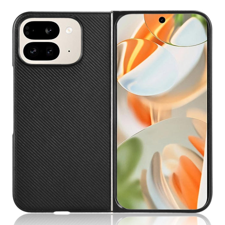 For Google Pixel 9 Pro Fold PU Leather PC Phone Case(Black) by buy2fix