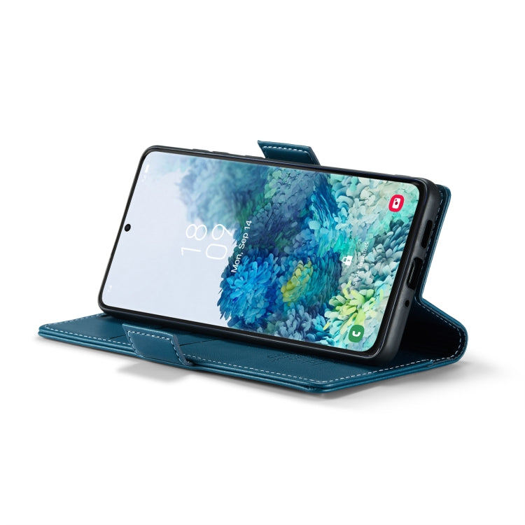 For Samsung Galaxy S20+ CaseMe 023 Butterfly Buckle Litchi Texture RFID Anti-theft Leather Phone Case(Blue) - Galaxy Phone Cases by CaseMe | Online Shopping UK | buy2fix