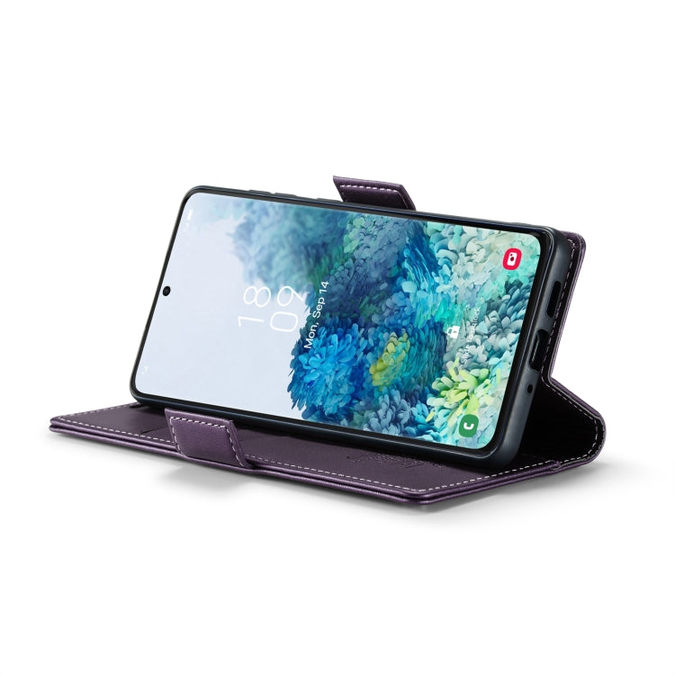 For Samsung Galaxy S20+ CaseMe 023 Butterfly Buckle Litchi Texture RFID Anti-theft Leather Phone Case(Pearly Purple) - Galaxy Phone Cases by CaseMe | Online Shopping UK | buy2fix
