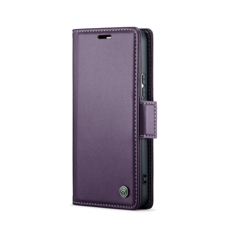 For Samsung Galaxy S22+ 5G CaseMe 023 Butterfly Buckle Litchi Texture RFID Anti-theft Leather Phone Case(Pearly Purple) - Galaxy S22+ 5G Cases by CaseMe | Online Shopping UK | buy2fix