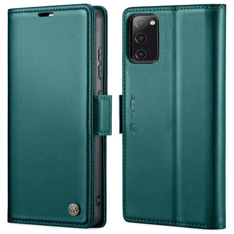 For Samsung Galaxy S20 FE CaseMe 023 Butterfly Buckle Litchi Texture RFID Anti-theft Leather Phone Case(Pearly Blue) - Galaxy S20 FE Cases by CaseMe | Online Shopping UK | buy2fix