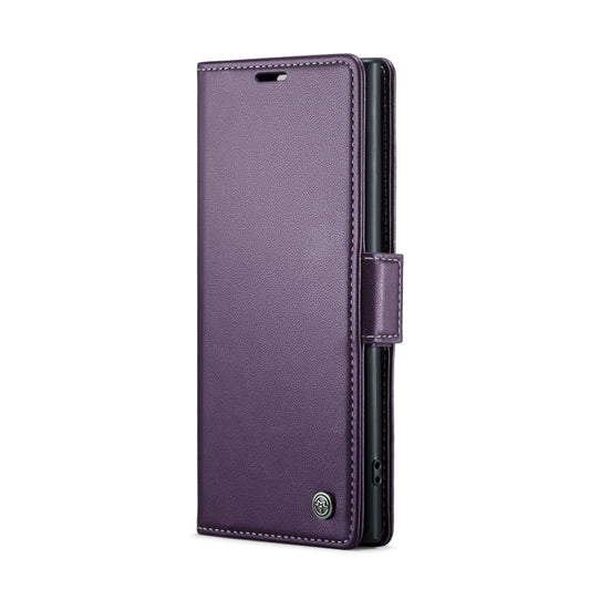 For Samsung Galaxy Note10+ CaseMe 023 Butterfly Buckle Litchi Texture RFID Anti-theft Leather Phone Case(Pearly Purple) by CaseMe
