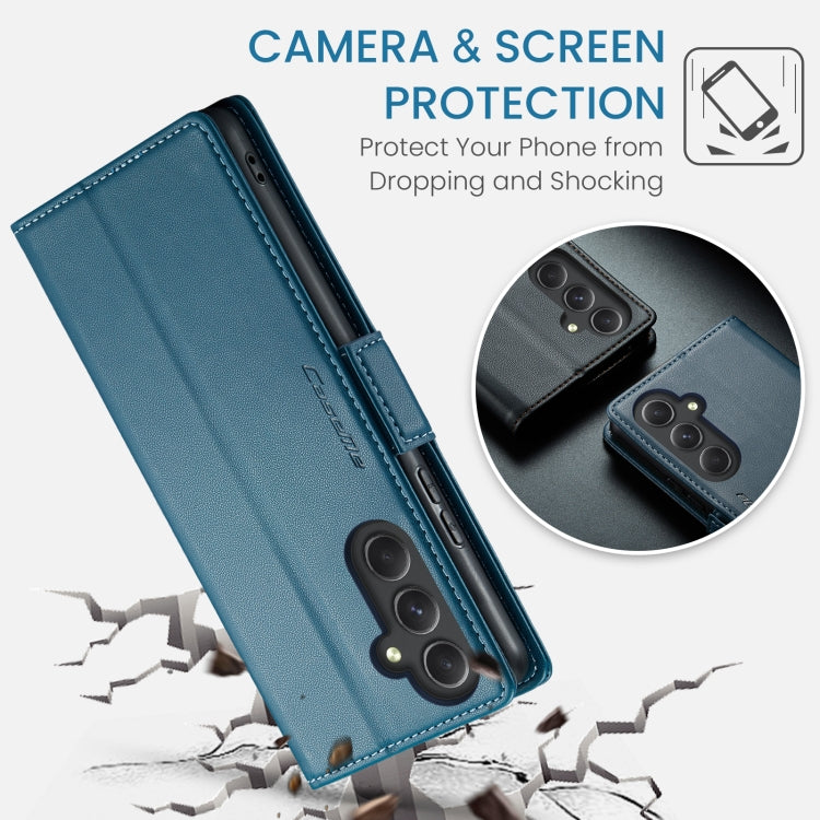 For Samsung Galaxy A54 5G CaseMe 023 Butterfly Buckle Litchi Texture RFID Anti-theft Leather Phone Case(Blue) - Galaxy Phone Cases by CaseMe | Online Shopping UK | buy2fix