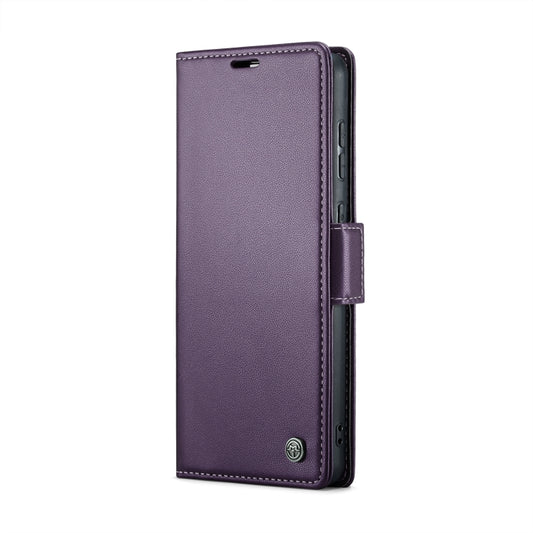 For Samsung Galaxy S20 Ultra CaseMe 023 Butterfly Buckle Litchi Texture RFID Anti-theft Leather Phone Case(Pearly Purple) by CaseMe