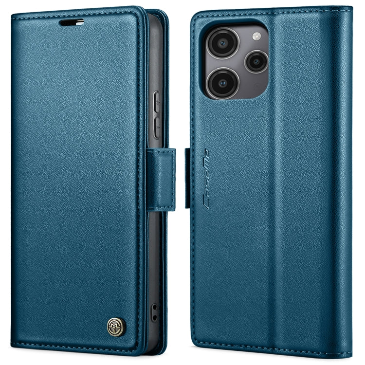 For Xiaomi Poco C65 4G CaseMe 023 Butterfly Buckle Litchi Texture RFID Anti-theft Leather Phone Case(Blue) - Xiaomi Cases by CaseMe | Online Shopping UK | buy2fix