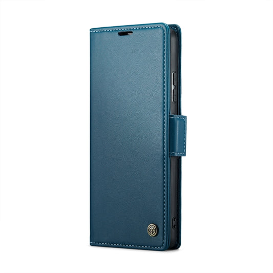 For Xiaomi Redmi Note 13 Pro+ 5G CaseMe 023 Butterfly Buckle Litchi Texture RFID Anti-theft Leather Phone Case(Blue) by CaseMe