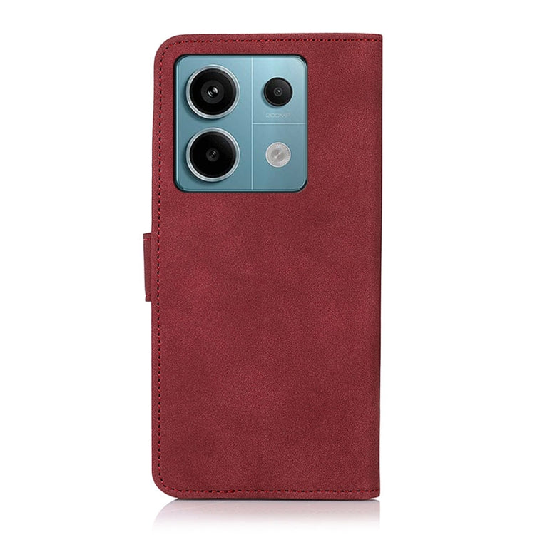 For Xiaomi Redmi Note 13 KHAZNEH Matte Texture Leather Phone Case(Red) - Xiaomi Cases by buy2fix | Online Shopping UK | buy2fix