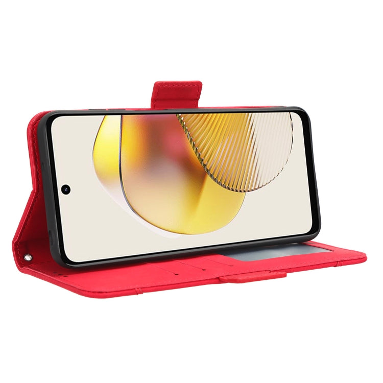 For Motorola Moto G 5G 2023 Skin Feel Calf Texture Card Slots Leather Phone Case(Red) by buy2fix