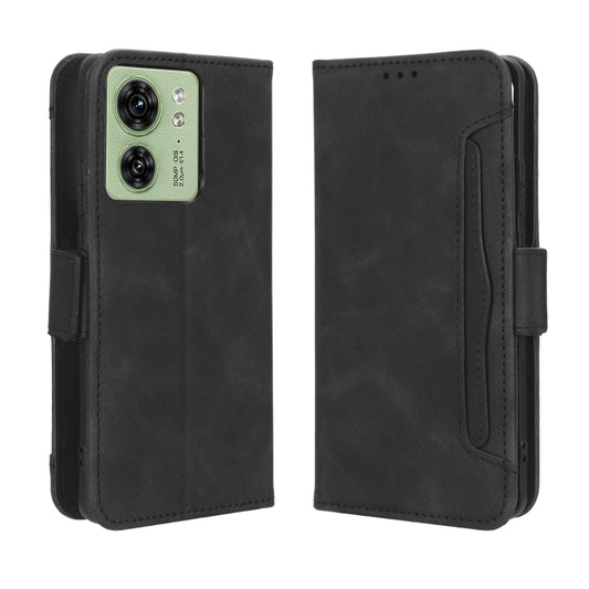 For Motorola Edge 40 Skin Feel Calf Texture Card Slots Leather Phone Case(Black) by buy2fix
