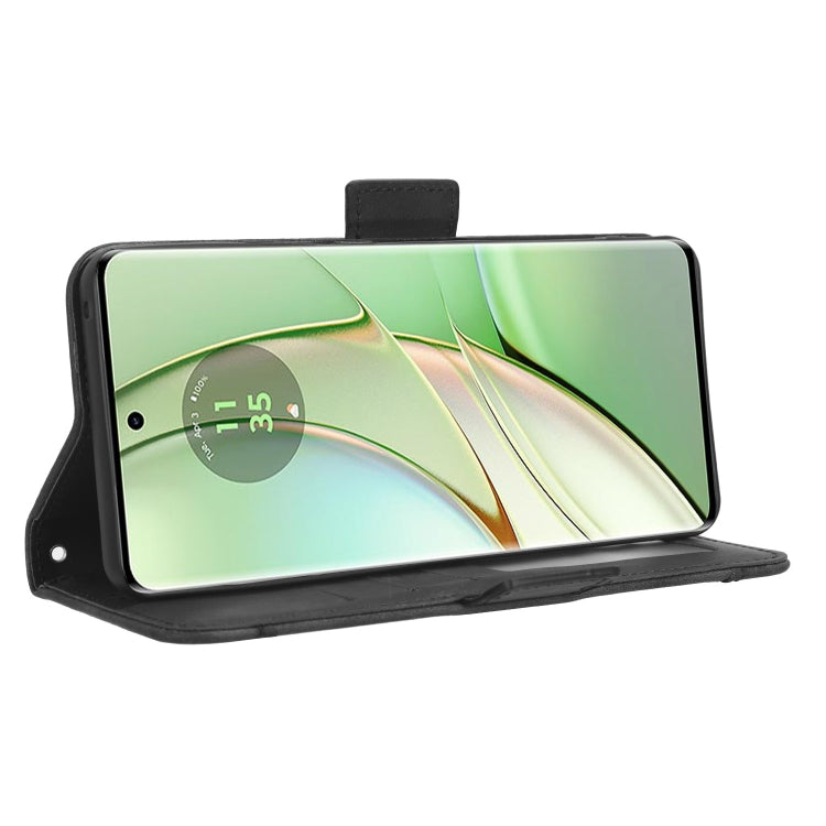 For Motorola Edge 40 Skin Feel Calf Texture Card Slots Leather Phone Case(Black) by buy2fix