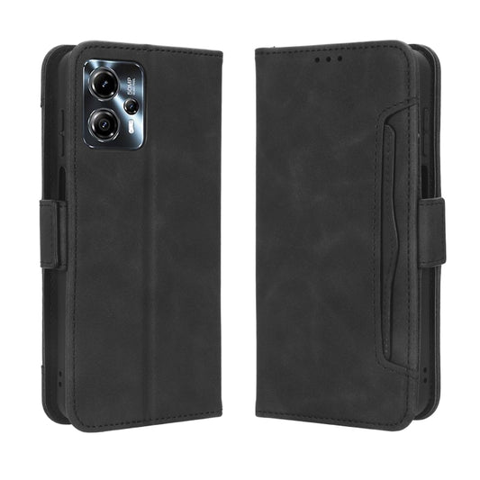 For Motorola Moto G53 / G13 Skin Feel Calf Texture Card Slots Leather Phone Case(Black) by buy2fix