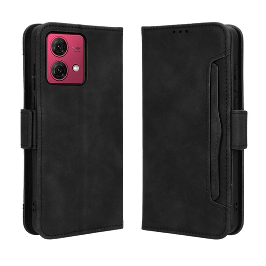 For Motorola Moto G84 5G Skin Feel Calf Texture Card Slots Leather Phone Case(Black) by buy2fix