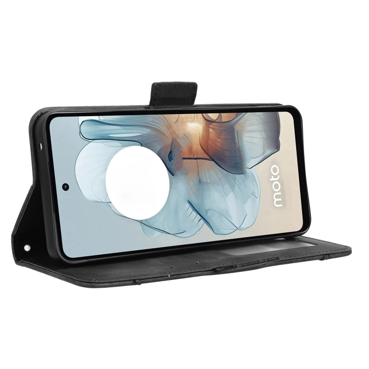 For Motorola Moto G Power 5G 2024 Skin Feel Calf Texture Card Slots Leather Phone Case(Black) by buy2fix