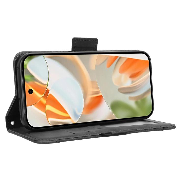 For Google Pixel 10 Pro XL Skin Feel Calf Texture Card Slots Leather Phone Case(Black) - Google Cases by buy2fix | Online Shopping UK | buy2fix