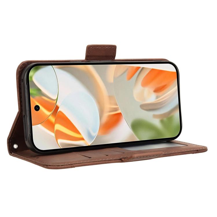 For Google Pixel 10 Pro / 10 Skin Feel Calf Texture Card Slots Leather Phone Case(Brown) - Google Cases by buy2fix | Online Shopping UK | buy2fix