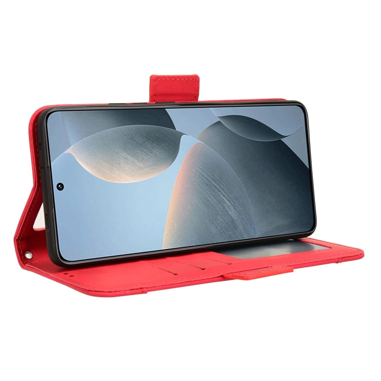 For Xiaomi Redmi K70 / K70 Pro 5G Skin Feel Calf Texture Card Slots Leather Phone Case(Red) by buy2fix