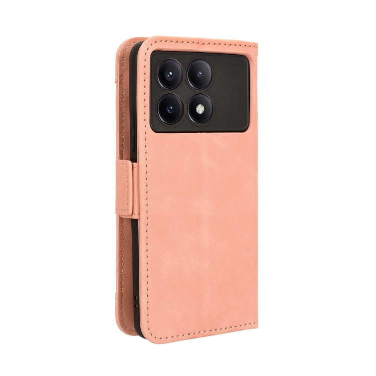 For Xiaomi Redmi K70E 5G / Poco X6 Pro Skin Feel Calf Texture Card Slots Leather Phone Case(Pink) - Xiaomi Cases by buy2fix | Online Shopping UK | buy2fix