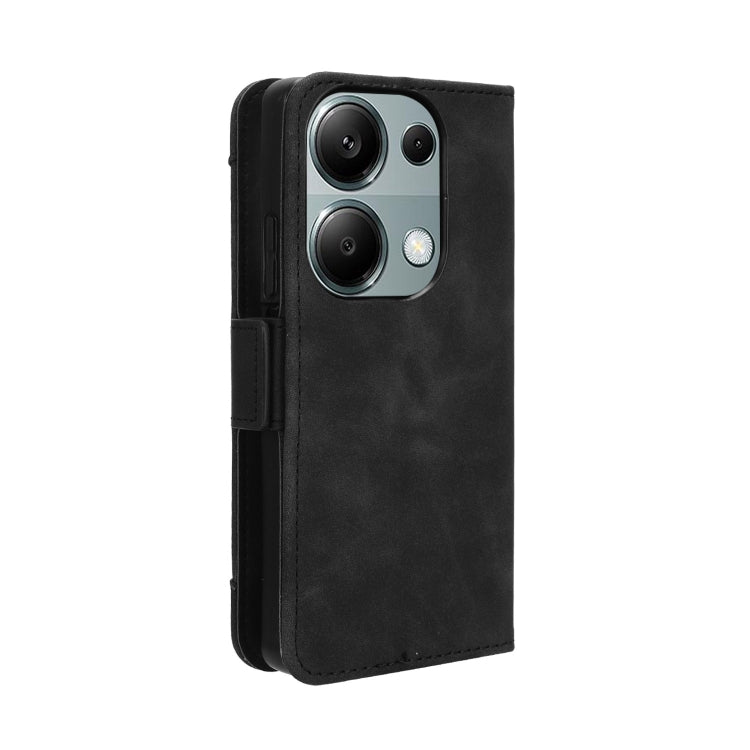 For Xiaomi Redmi Note 13 Pro 4G Global Skin Feel Calf Texture Card Slots Leather Phone Case(Black) - Xiaomi Cases by buy2fix | Online Shopping UK | buy2fix