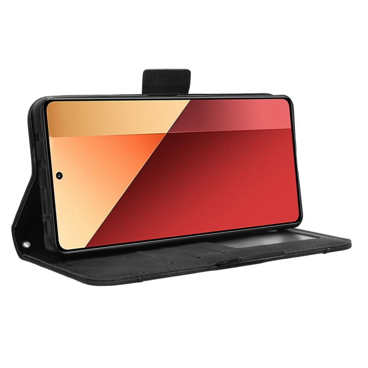 For Xiaomi Redmi Note 13 Pro 4G Global Skin Feel Calf Texture Card Slots Leather Phone Case(Black) - Xiaomi Cases by buy2fix | Online Shopping UK | buy2fix
