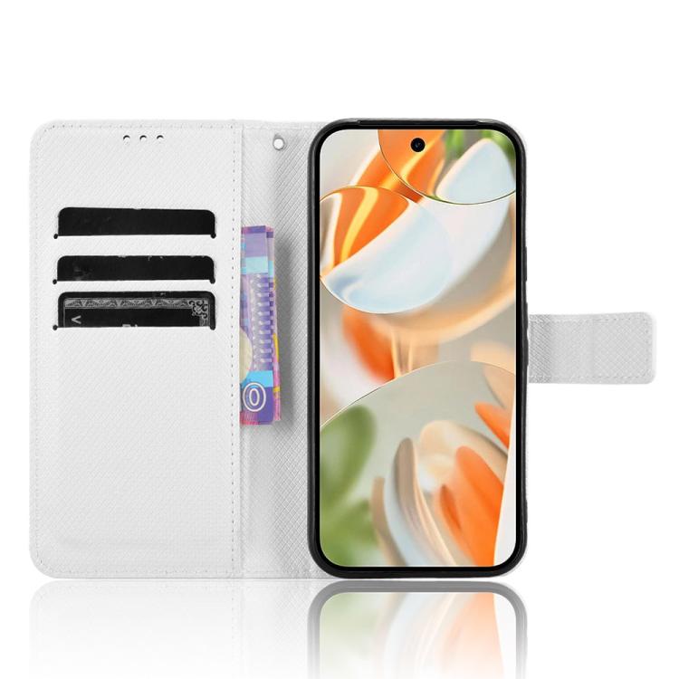 For Google Pixel 10 Pro / 10 Diamond Texture Leather Phone Case(White) - Google Cases by buy2fix | Online Shopping UK | buy2fix