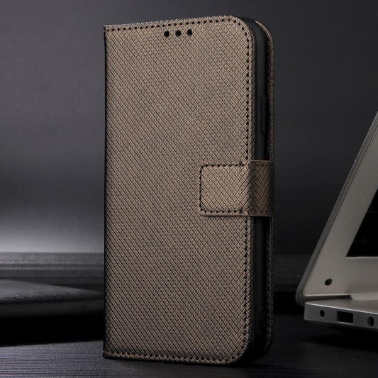 For Google Pixel 10 Pro / 10 Diamond Texture Leather Phone Case(Brown) - Google Cases by buy2fix | Online Shopping UK | buy2fix