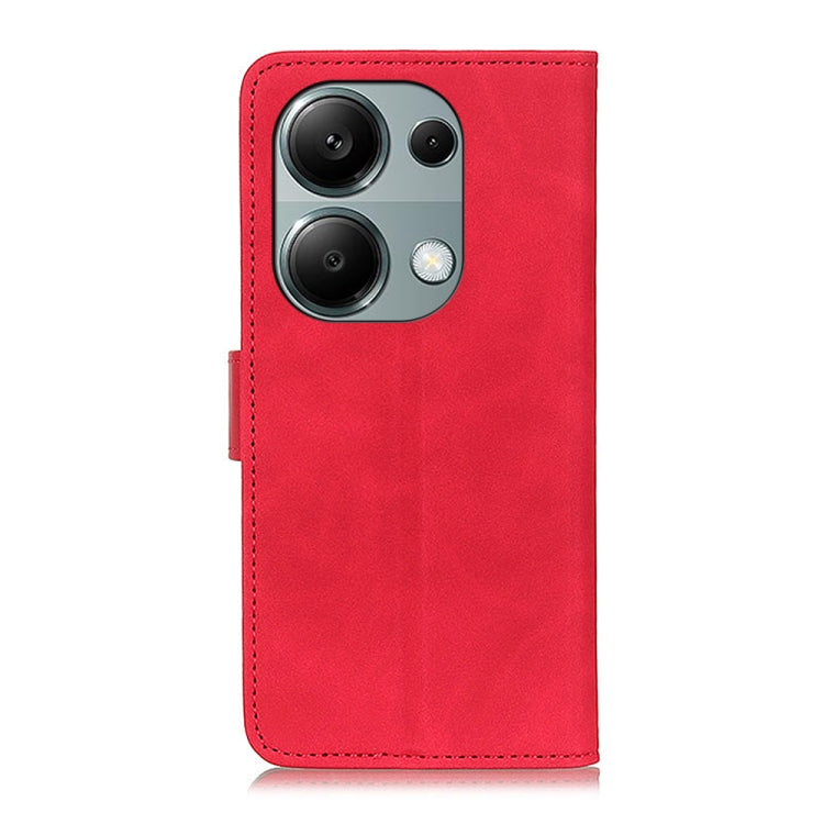 For Xiaomi Redmi Note 13 4G KHAZNEH Retro Texture Flip Leather Phone Case(Red) - Xiaomi Cases by buy2fix | Online Shopping UK | buy2fix