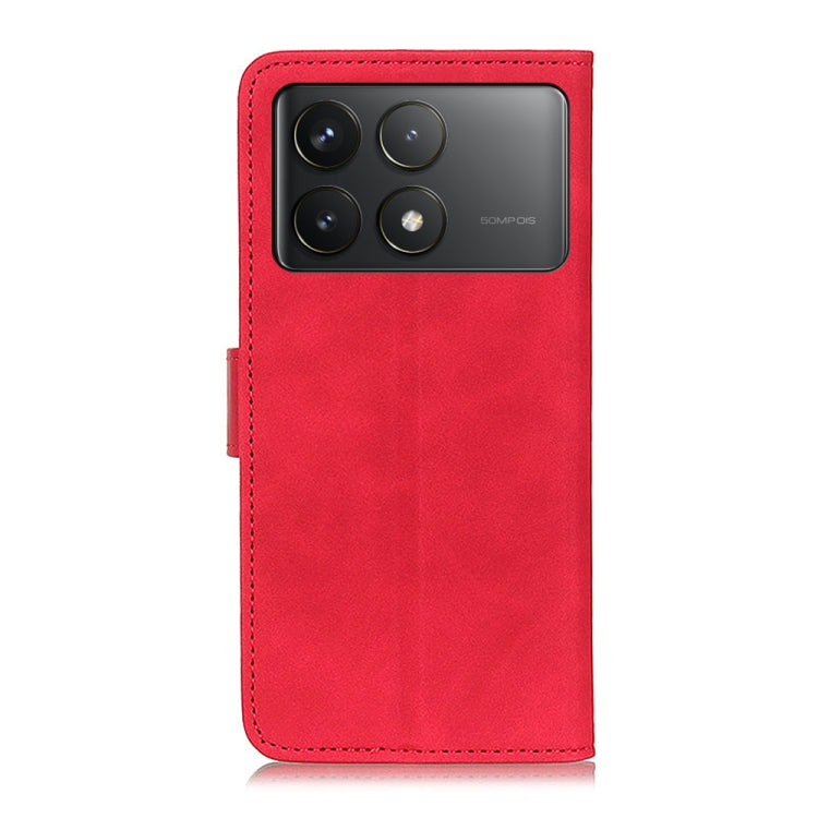 For Xiaomi Redmi K70 5G / K70 Pro 5G KHAZNEH Retro Texture Flip Leather Phone Case(Red) - Xiaomi Cases by buy2fix | Online Shopping UK | buy2fix