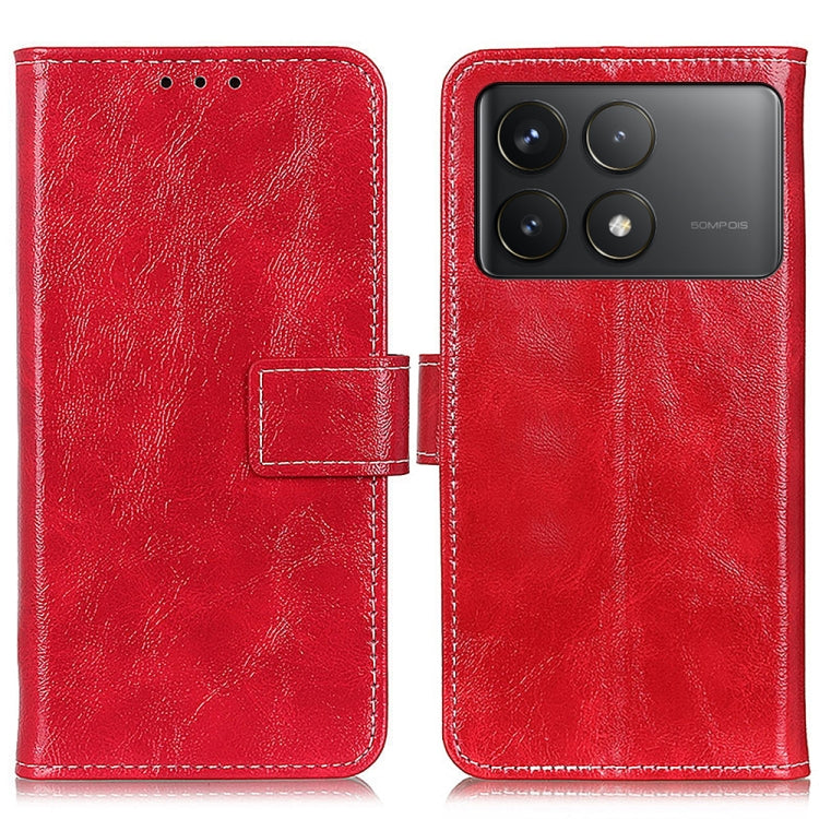 For Xiaomi Redmi K70 5G / K70 Pro 5G Retro Crazy Horse Texture Leather Phone Case(Red) - Xiaomi Cases by buy2fix | Online Shopping UK | buy2fix
