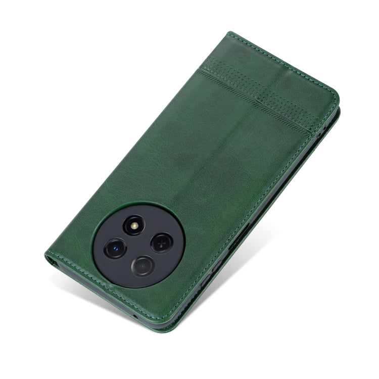 For Huawei Enjoy 60X AZNS Magnetic Calf Texture Flip Leather Phone Case(Dark Green) - Huawei Cases by AZNS | Online Shopping UK | buy2fix