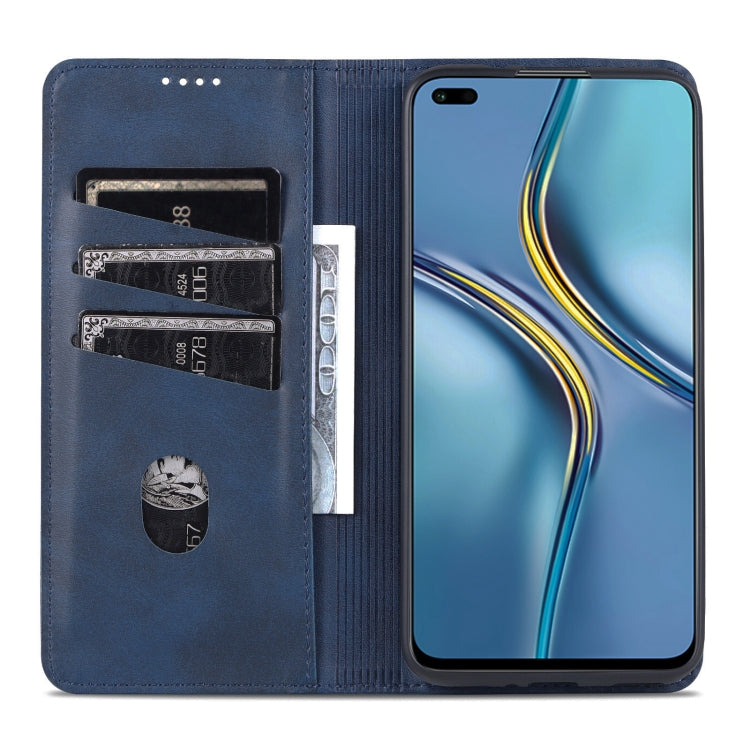 For Huawei Enjoy 60 Pro AZNS Magnetic Calf Texture Flip Leather Phone Case(Dark Blue) - Huawei Cases by AZNS | Online Shopping UK | buy2fix