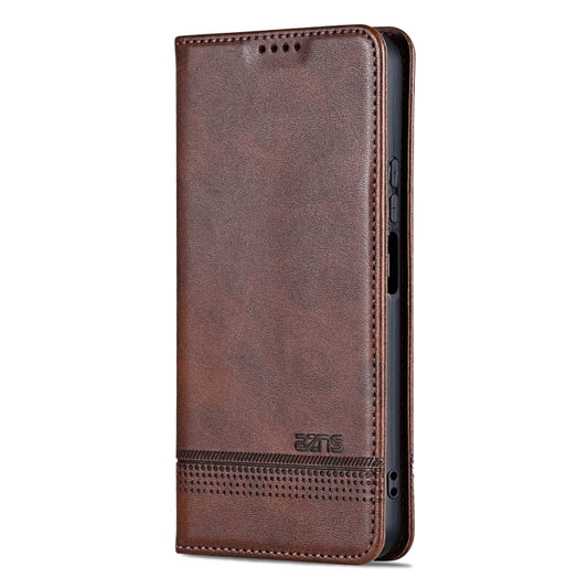 For Huawei nova 11 SE AZNS Magnetic Calf Texture Flip Leather Phone Case(Dark Brown) - Huawei Cases by AZNS | Online Shopping UK | buy2fix