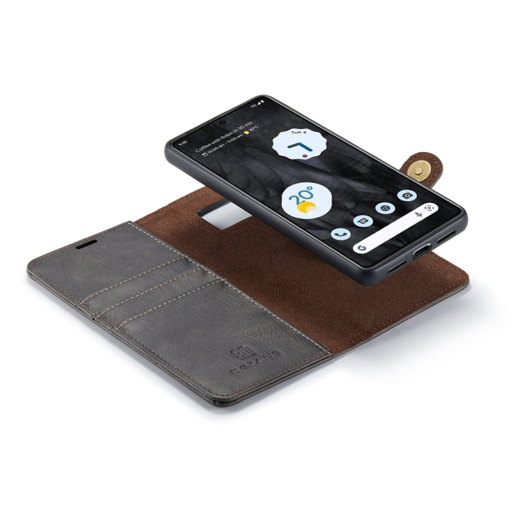 For Google Pixel 8 Pro DG.MING Crazy Horse Texture Detachable Magnetic Leather Phone Case(Grey) by DG.MING