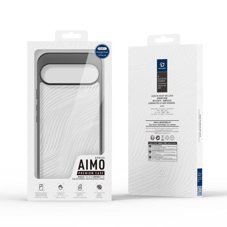 For Google Pixel 10 Pro XL DUX DUCIS Aimo Series TPU + PC Frosted Feel Phone Case(Black) - Google Cases by DUX DUCIS | Online Shopping UK | buy2fix