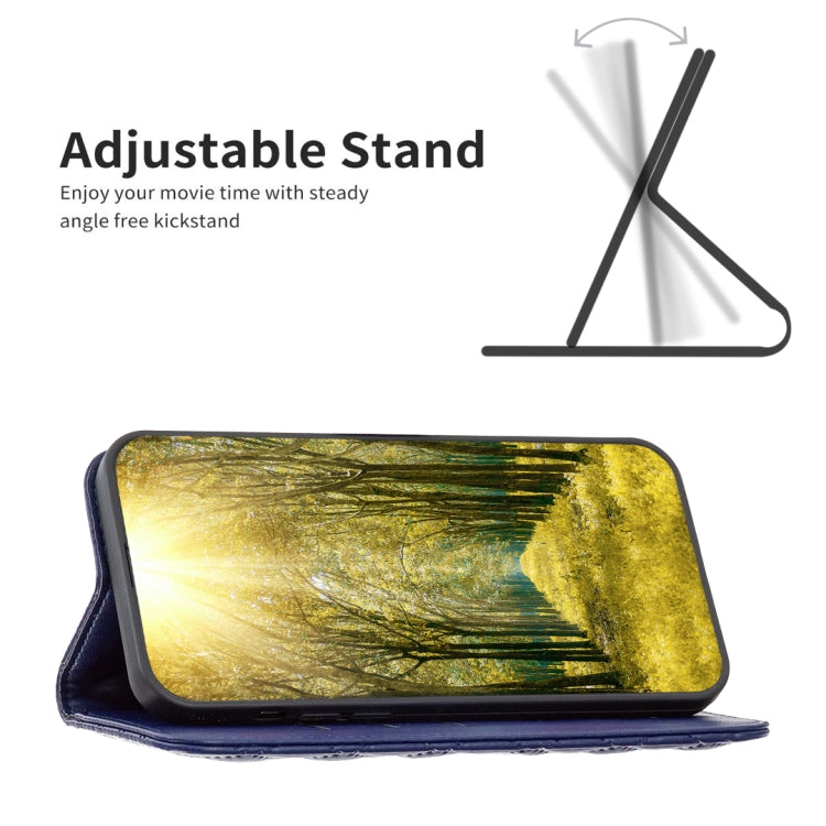 For Xiaomi Redmi K70 / K70 Pro Diamond Lattice Magnetic Leather Flip Phone Case(Blue) - Xiaomi Cases by buy2fix | Online Shopping UK | buy2fix