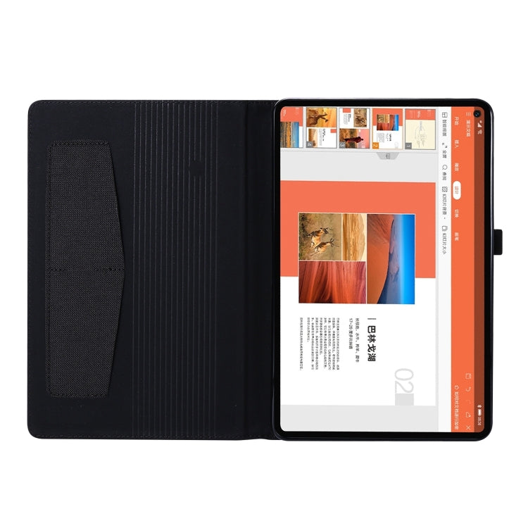 For Huawei MatePad SE 11 2024 Fabric Leather Tablet Case(Black) - Huawei by buy2fix | Online Shopping UK | buy2fix