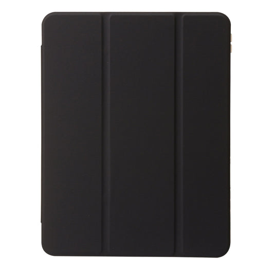 For iPad Air 13 2025 / 2024 Clear Acrylic 3-Fold Leather Tablet Case(Black) - iPad Air 13 2025 / 2024 Cases by buy2fix | Online Shopping UK | buy2fix