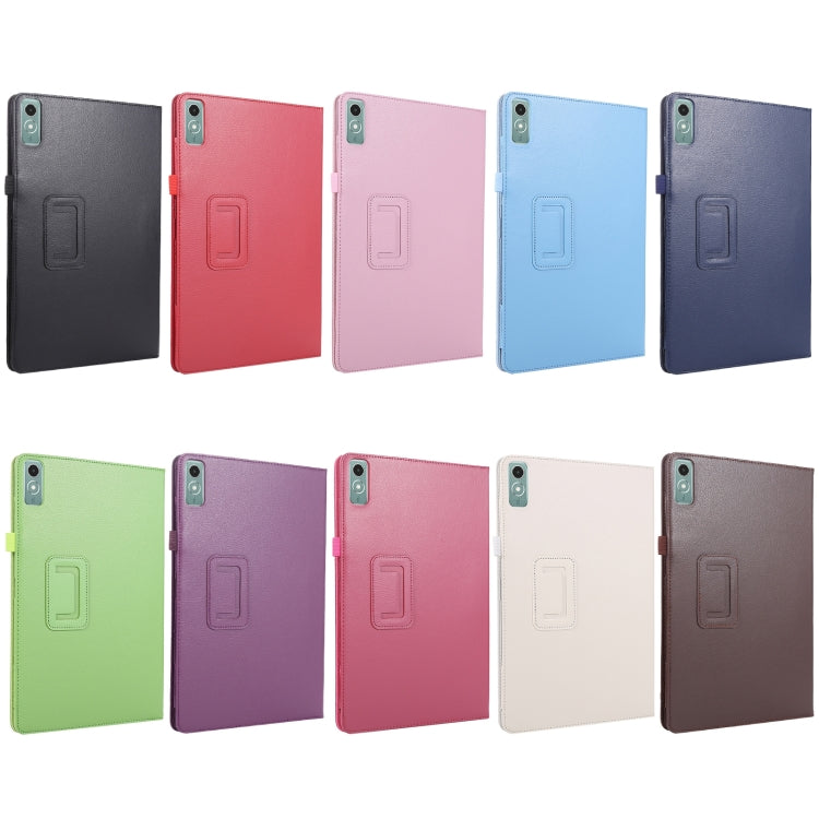 For Lenovo Xiaoxin Pad 11 2024 / M11 Litchi Texture Leather Tablet Case(Black) by buy2fix