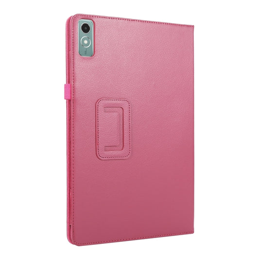 For Lenovo Xiaoxin Pad 11 2024 / M11 Litchi Texture Leather Tablet Case(Rose Red) by buy2fix