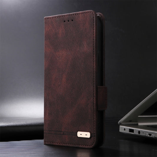 For Xiaomi Redmi Note 13 Pro 4G Magnetic Clasp Leather Phone Case(Brown) by buy2fix
