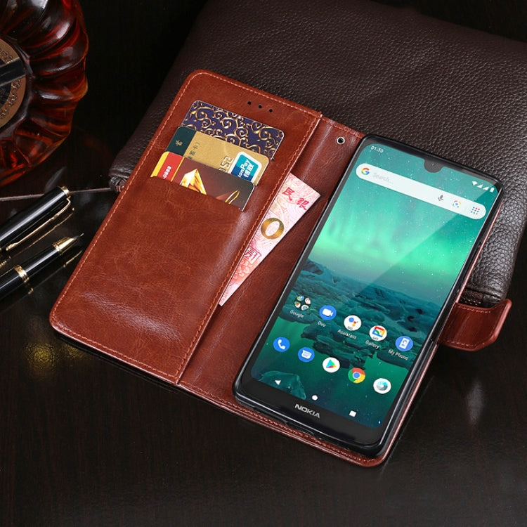 For Nokia 1.3 idewei Crazy Horse Texture Horizontal Flip Leather Case with Holder & Card Slots & Wallet(Dark Blue) - Nokia Cases by idewei | Online Shopping UK | buy2fix