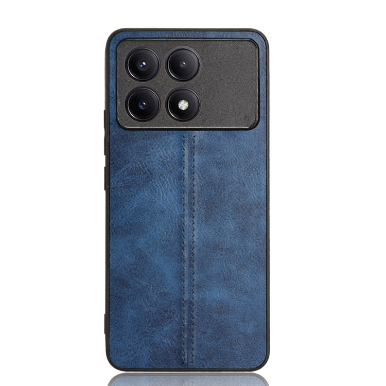 For Xiaomi Redmi K70 / K70 Pro Sewing Cow Pattern Skin PC + PU + TPU Phone Case(Blue) - Xiaomi Cases by buy2fix | Online Shopping UK | buy2fix