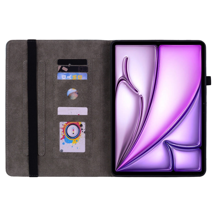 For iPad Air 11 2025 / 2024 Butterfly Rose Embossed Leather Smart Tablet Case(Pink) - iPad Air 11 2025 / 2024 Cases by buy2fix | Online Shopping UK | buy2fix